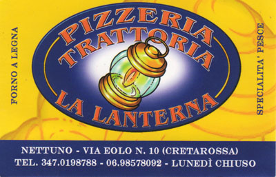 Biglietto da visita - La Lanterna Biglietto da visita - La Lanterna