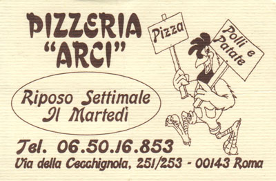 Biglietto da visita - Arci Biglietto da visita - Arci
